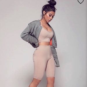 FN 2pc Sports bra/Biker Short set